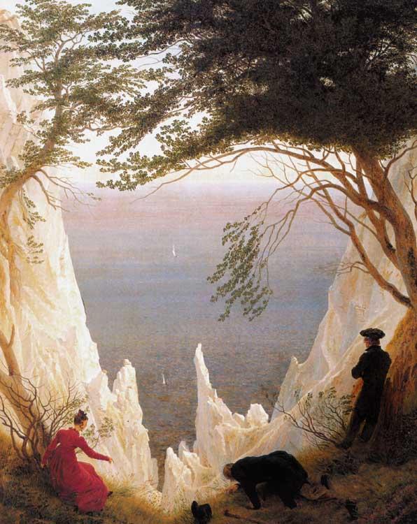 Caspar David Friedrich Chalk Cliffs on Rugen (mk09) oil painting image